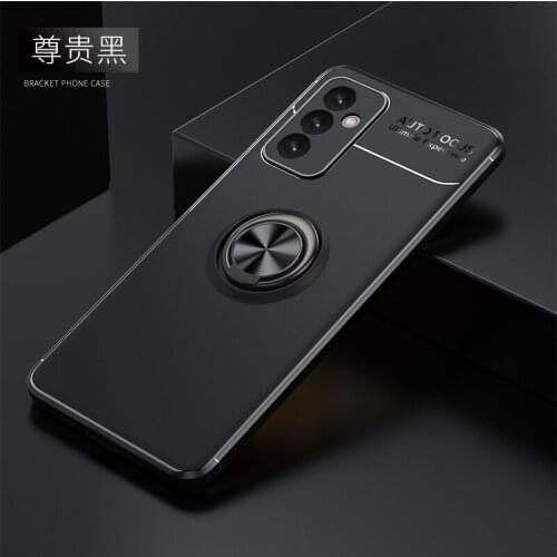 For Samsung Galaxy A12 A42 Case Shockproof Stand Holder Car Ring Silicone Bumper Phone Case for Galaxy A32 A52 A72 A82 Cover