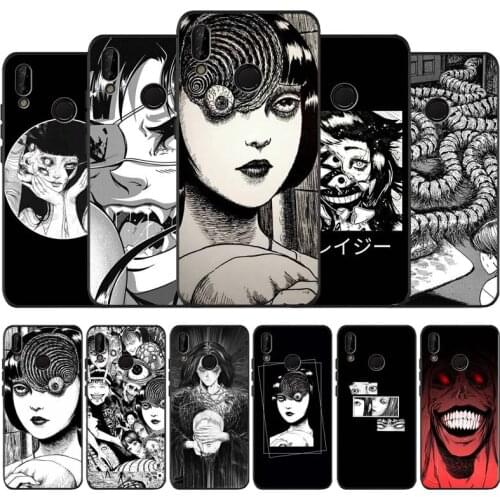 Anime Horror Comics Black Soft Phone Case For Huawei P40 P30 P20 Mate 10 20 30 40 Pro lite Plus P smart 2019 2020 TPU Cover