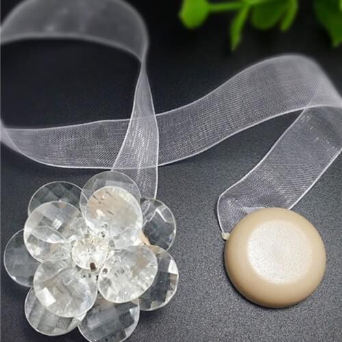 1pc Flower Shape Magnet Curtain Buckle Magnetic Curtains Tieback Holder Window Curtain Clip Holder Strap Accessories Home Decor