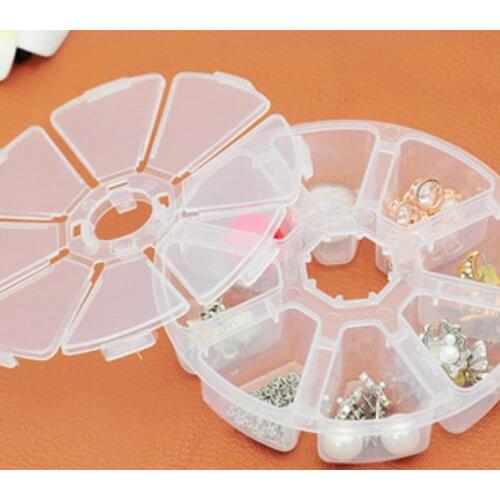 DIY Craft Storage 8 small lattice plastic boxes, beaded boxes, nail accessories, storage and jewelry collection 18052