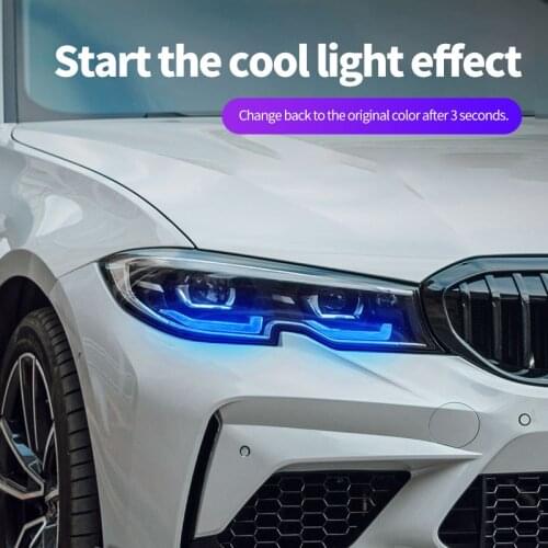 For BMW 3 series Angel Eyes G20 G28 DRL RGB multicolor LED boards daytime running lights Red Blue Demon Eye bulbs 2020