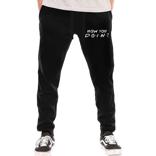 Friends Sweatpants Joey How You Doin Funny Quote Fleece Trousers Unisex Hip Hop Streetwear Jogging Pants