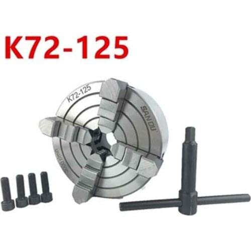 K72-125 4 jaw chuck/125MM manual lathe chuck/4-Jaw Independent Chuck/WM210 install directly chuck