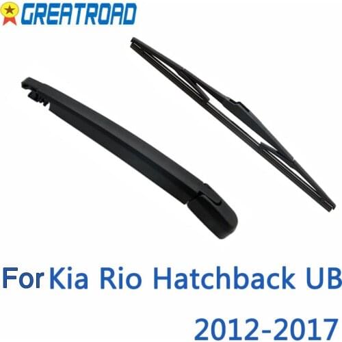 Wiper 11" Rear Wiper Blade & Arm Set Kit For Kia Rio Hatchback UB 2012- 2017 Windshield Windscreen Rear Window