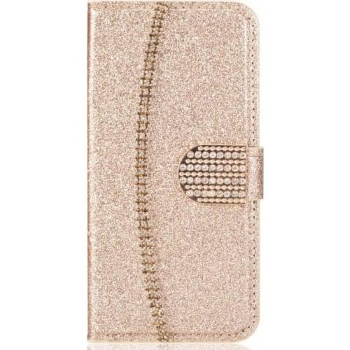 For Huawei P smart 2019 2021 P20 Lite P30 P40 E Pro Y5 Y6 Y7 2018 Y9 2019 Mate10 20 Honor 10 Y6P Glitter Flip Leather Case
