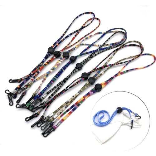 Face Mask Hanging Rope Adjustable Retro Ethnic Face Mask Lanyard Eyeglasses Chains For Adult Children Student Neck Rope Two Hook