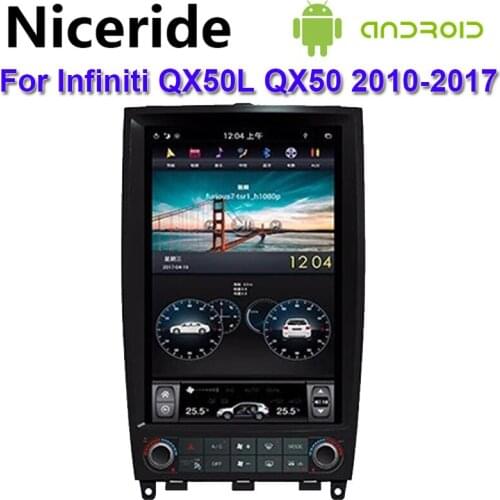 12.1'' Vertical tesla style Android 7.1 Car DVD GPS Radio for Infiniti QX50L QX50 2010 2011 2012 2013 2014 2015 2016 2017 EX25