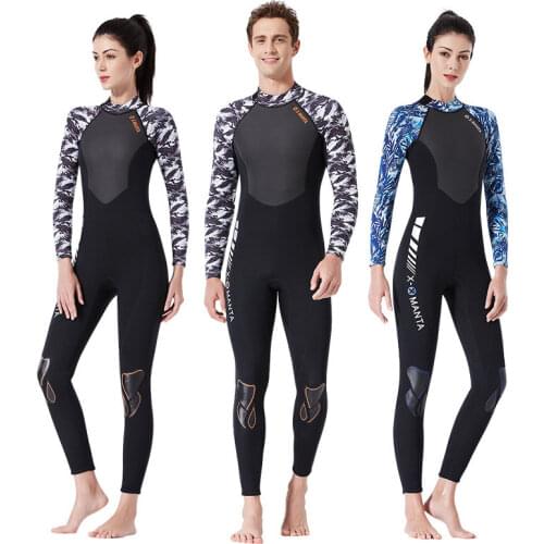 Mens Womens Diving Suit 3MM Neoprene Wetsuit Surfing Anti Jellyfish Keep Warm Winter Swimming Swim Suit Water Sports Clothes