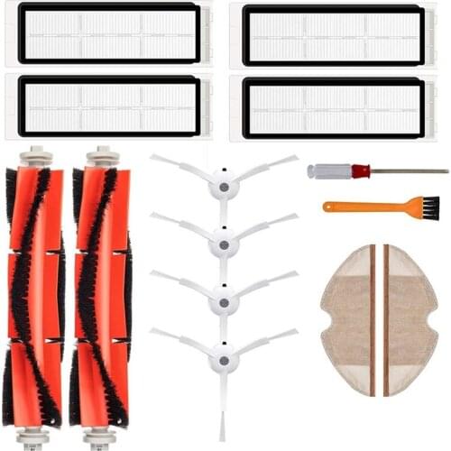 Accessories Kit for XIAOMI MI Robot Vacuum, for Xiaomi Robot Roborock S50 S51 Replacement Parts Brush & Filters 14Pcs