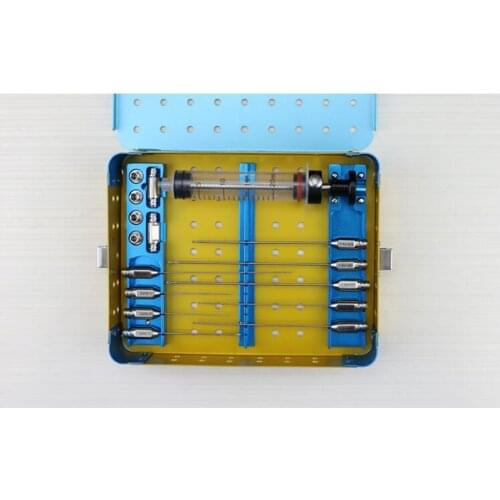 Facial Fat Filling Tool Set Fat Lip Needle Fat Graft Injection Needle with Disinfection Box Y