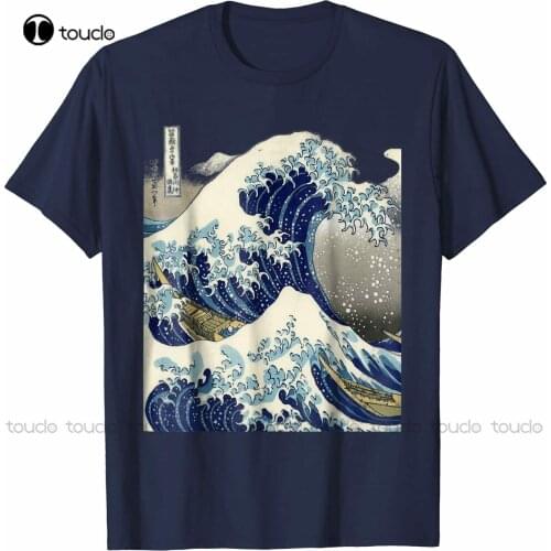 New Vintage Japanese Tattoo Art The Great Wave T Shirt S-5Xl Cotton Tee Shirt womens shirts summer Unisex