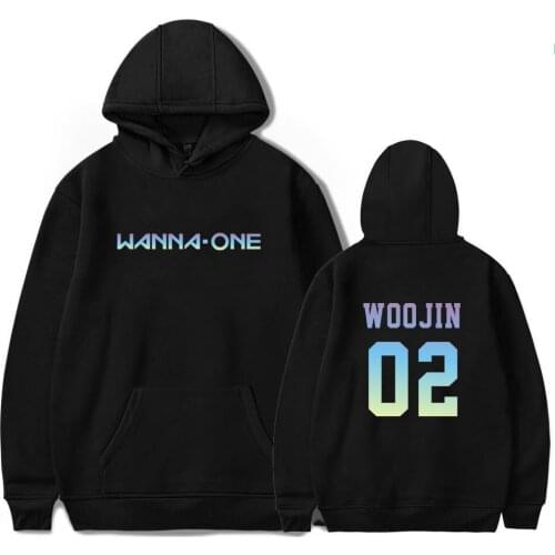 Kpop WANNA ONE 2020 new streetwear Casual fashion hooded sweatshirts Women/Men Korean autumn warm loose casual hoodies lady tops