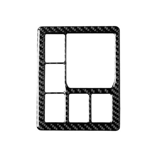 Fit For Toyota Overbearing Land Cruiser Prado 2014-2017 Carbon Fiber Headlight Switch Frame Interior modification