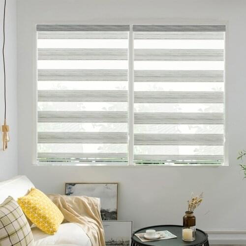 Factory direct selling fashion gold and silver shimmer stripe custom Venetian blinds for the living room