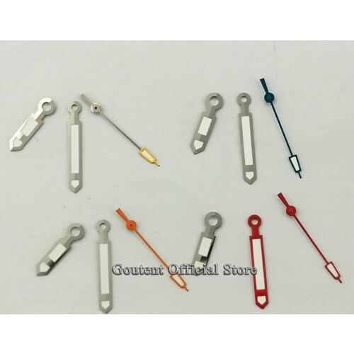 Goutent 4 Styles Silver Watch Hands Green Luminous Hands Fit ETA 2836 2824 DG2813,3804/Miyota 8215,8205,821A NH35 NH36 Movement