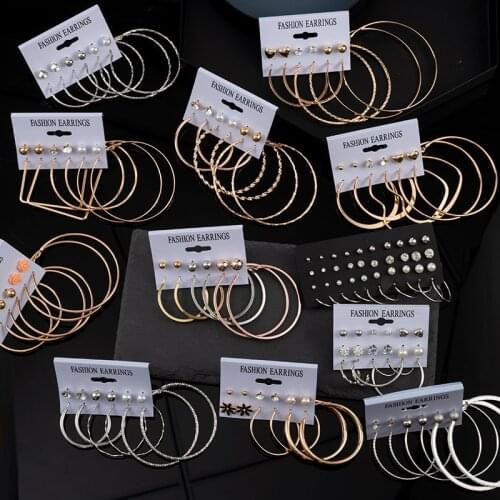 Bohemian Hoop Earrings Punk Stainless Steel Fashion Earrings For Women Jewelry Party Wedding Big Earrings Hot Sale Fast Ship