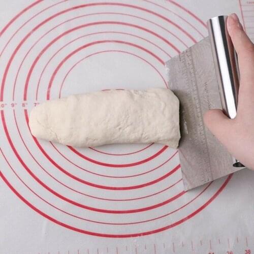 Stainless Steel Smoother Edge Cake Scraper Kitchen Flour Pastry Cake Tool