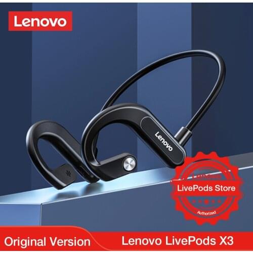 Lenovo LivePods X3 Bluetooth Earphone Sport Running Waterproof Wireless Bluetooth Headphone 9D Stere 2021 New Designed