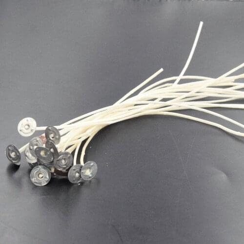 100 pcs / pack 8/10/12/14/15/20 cm White DIY Candle Wicker Core Cotton Candle Making Candles Art Prewax Decoration Accessories