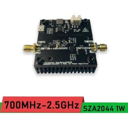 SZA2044 700M-2400MHz 2.4G 1W 30dBm RF power amplifier Super RF2126 FOR For Ham Radio wifi Bluetooth jammer Shielder