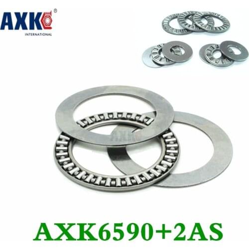 2pcs Thrust Needle Roller Bearing Axk6590 +2as 65x90x3 Mm Thrust Bearing Brand New Free Shipping