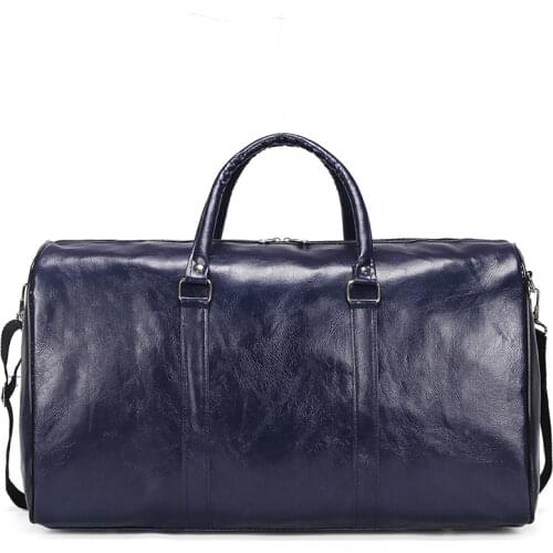 Large capacity Outdoor Short-distance Travel Bags Soft Pu Leather Women Duffel Bag Fashion Casual Men Sports Fitness Handbag