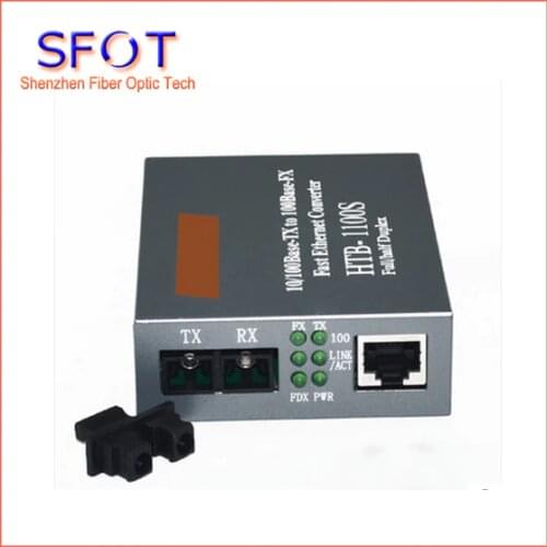 Optical Fiber Media Converter Fiber Transceiver Single Mode Dual Fiber 10/100M 25KM