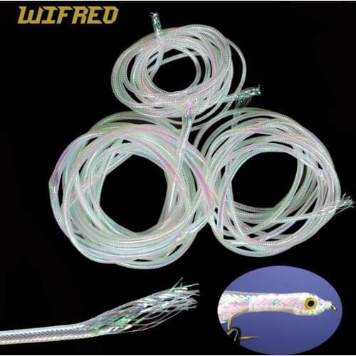Wifreo 20M/40M Pearl Mylar Minnow BodyTubing Fish Scale Body Tube Streamers Baitfish Fly Body Tying Materials Pearlescent Tubing