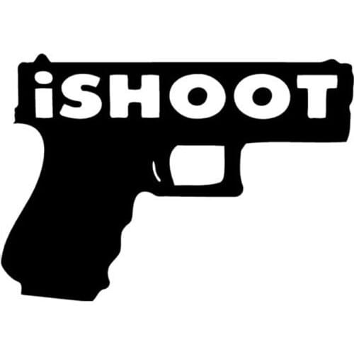 15cm*10cm Creativity I Took The Gun Car Sticker Pvc High Quality Fashion Auto Windshield Waterproof Exquisite Decal Decoration