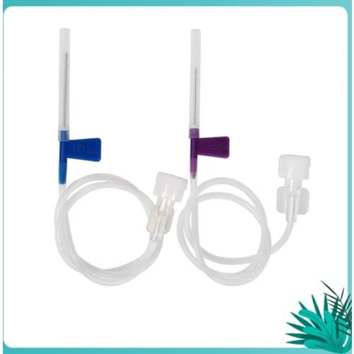 50pcs/lot Scalp Vein Set Butterfly Needle Disposable Safty Luer Lock / Luer Slip Scalp Vein Set Intravenous infusion needle