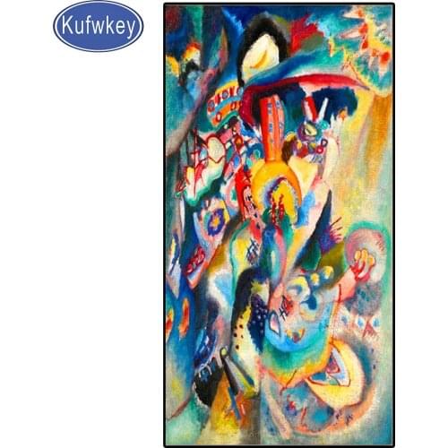 Large Abstract Color Art Diamond Painting Full Square Landscape Picture Of Rhinestone Mosaic 5d Flowers Christmas gift decoratio