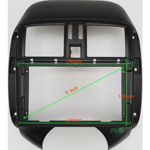 9 INCH Car Audio Frame GPS Navigation Fascia Panel Car dvd Plastic Frame Fascia is suitable for SUNNY 2011