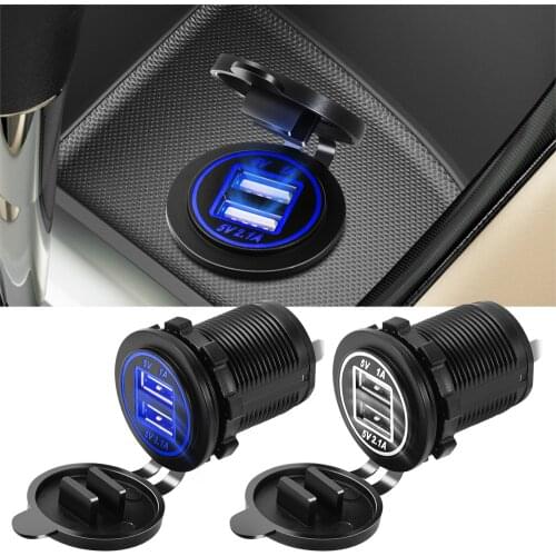 Car Dual USB Charger 2 Port Power Socket Adapter LED Display for Infiniti FX35 Q50 Q30 ESQ QX50 QX60 QX70 EX JX35 G35 G37