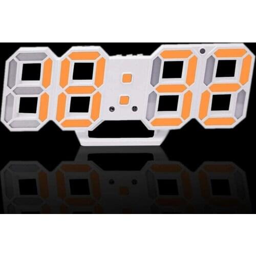 Digital Alarm Clock Wall LED Number Time Clock Led Electronic Clock,Night Light Clock Date Temperature Display