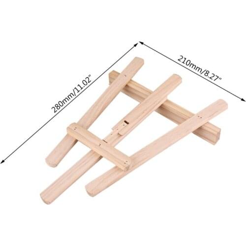 Wood Table Easel Tablets Stand Easel Painting Craft Wood Stand For Decoration K92C