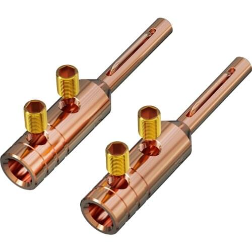 Hi-End Monosaudio B80 99.998% Pure Copper Banana Plug Connector Hifi Audio Amp speaker Cables Terminal Jack Adpate