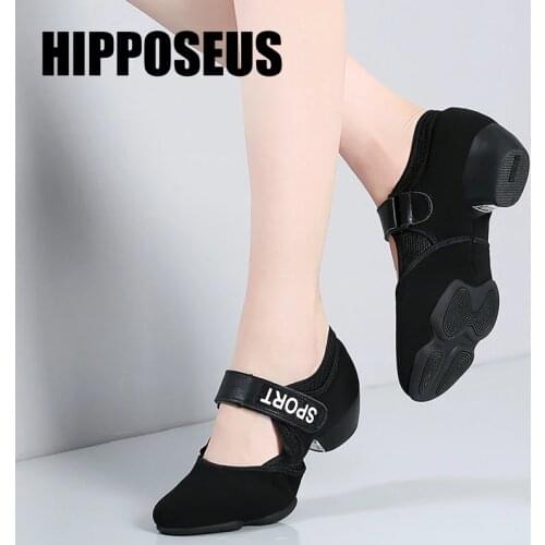 Hipposeus Women Men Dance-Shoes Modern Latin Boys Tango Girls Salsa Dancing Shoes Ballroom Dancing Shoes Low Heel Profesional