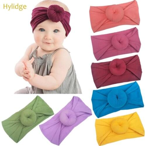 Hylidge Sweet Donuts Design Baby Headband Fashion Soft Cotton Girls Hair Band 0-4 yrs old Children Kids Hair Accessories