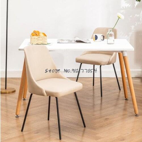 Computer chair backrest desk chair makeup stool net red ins home dining chair light luxury girl cute bedroom chair