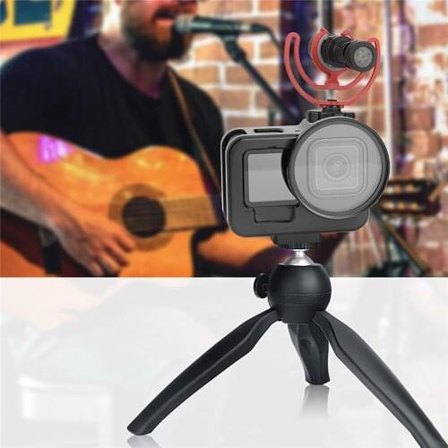 Lightweight Camera Protective Cage Metal Heat Dissipation Hollow Expansion Shell for Gopro Hero9 Camera Accessories