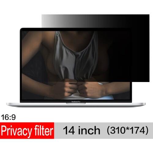 Top 14 inch PET Privacy Filter Anti spy Screens protective film for 16:9 Laptop Computer 12 3/16" x 6 7/8" (310mm*174mm) sale