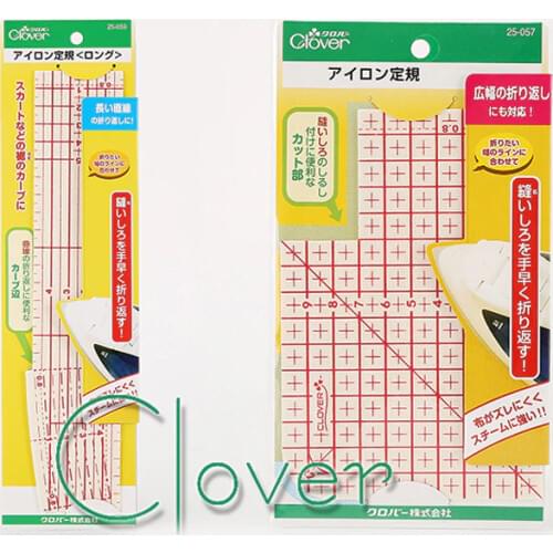 Japan CLOVER Patchwork Hot ironing control ruler 25-057/059 sewing Tools knitting accessories