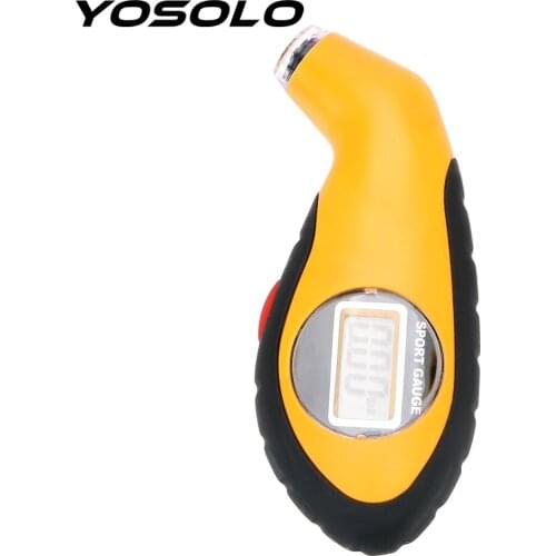 YOSOLO For Auto Car Motorcycle Car Tire Manometer Barometers Tester Tool Electronic Digital LCD Tyre Air Pressure Gauge Meter