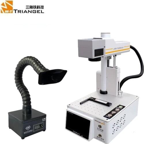 20W LCD Back Glass Laser Separate Machine For iphone12 11Pro X XS XR 8 DIY Engraving LOGO Marking Machine With Fume Extractor