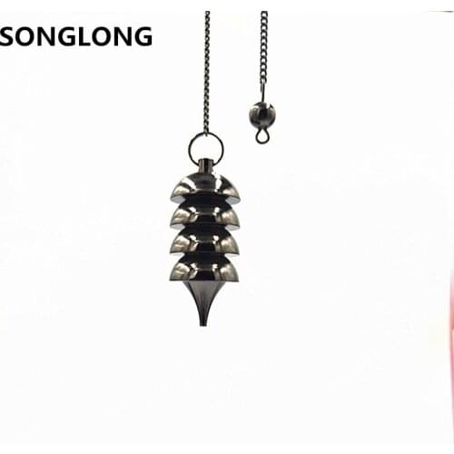 Metal spirit swing divination hypnosis metal brass non-crystal metal copper solid standard pendulum energy therapy