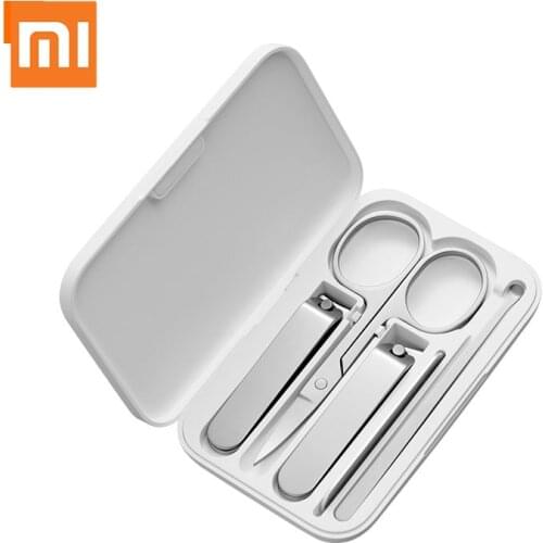 Xiaomi Mijia Stainless Steel Nail Clippers Set Trimmer Pedicure Care Clippers Earpick Nail File Professional Nails Manicure Tool
