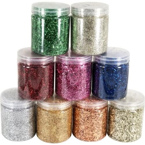 One bottle of Colorful Shinny Gold Foil Wire Many Colors Available Taiwan Imitation Gold Foil leaf Flakes Craft Nail Paint Deco