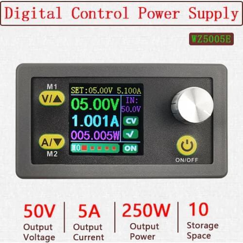 DC DC Buck Converter CC CV 50V 5A Power Module Adjustable Regulated laboratory power supply Voltmeter ammeter communication