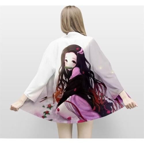 Demon Slayer Kimetsu no Yaiba Shirt kimono Kamado Tanjirou Nezuko Agatsuma Zenitsu Tomioka Giyuu Cosplay Costume Adult T-shirt