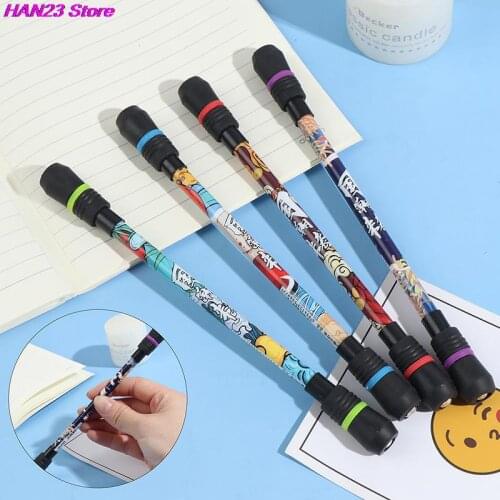 1pc Twirling Spinning Pen Spinning Trick Rolling Ballpoint Pen Ink Refill Finger Playing Matting Pen School Office Gift